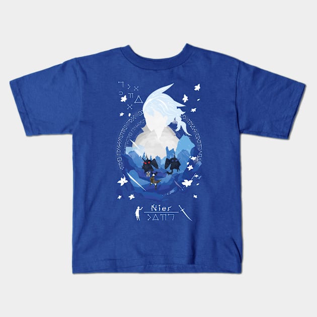 Young Brother Nier Kids T-Shirt by SwensonaDesigns